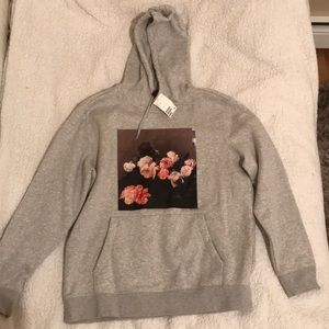 H&M woman hoodie size L floral design